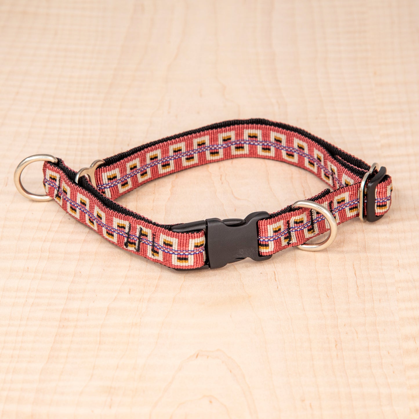 Limited Slip Collar - Reflective Salmon Woven