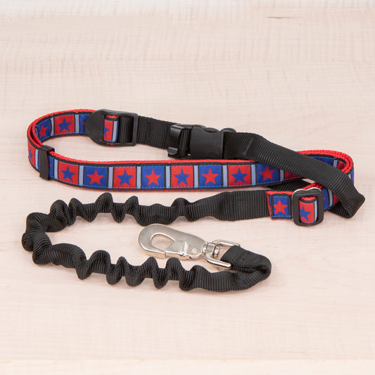 Super Bungee Leash - Red Stars