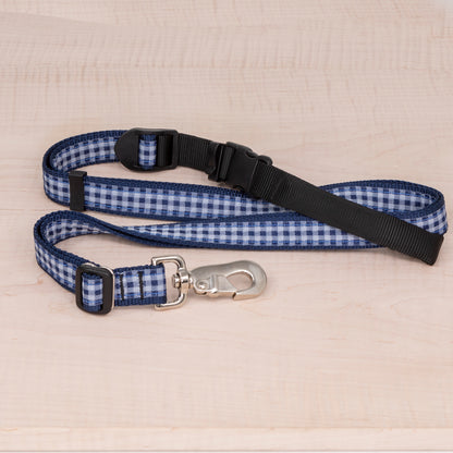 Sports Doggie Leash -  Blue Check