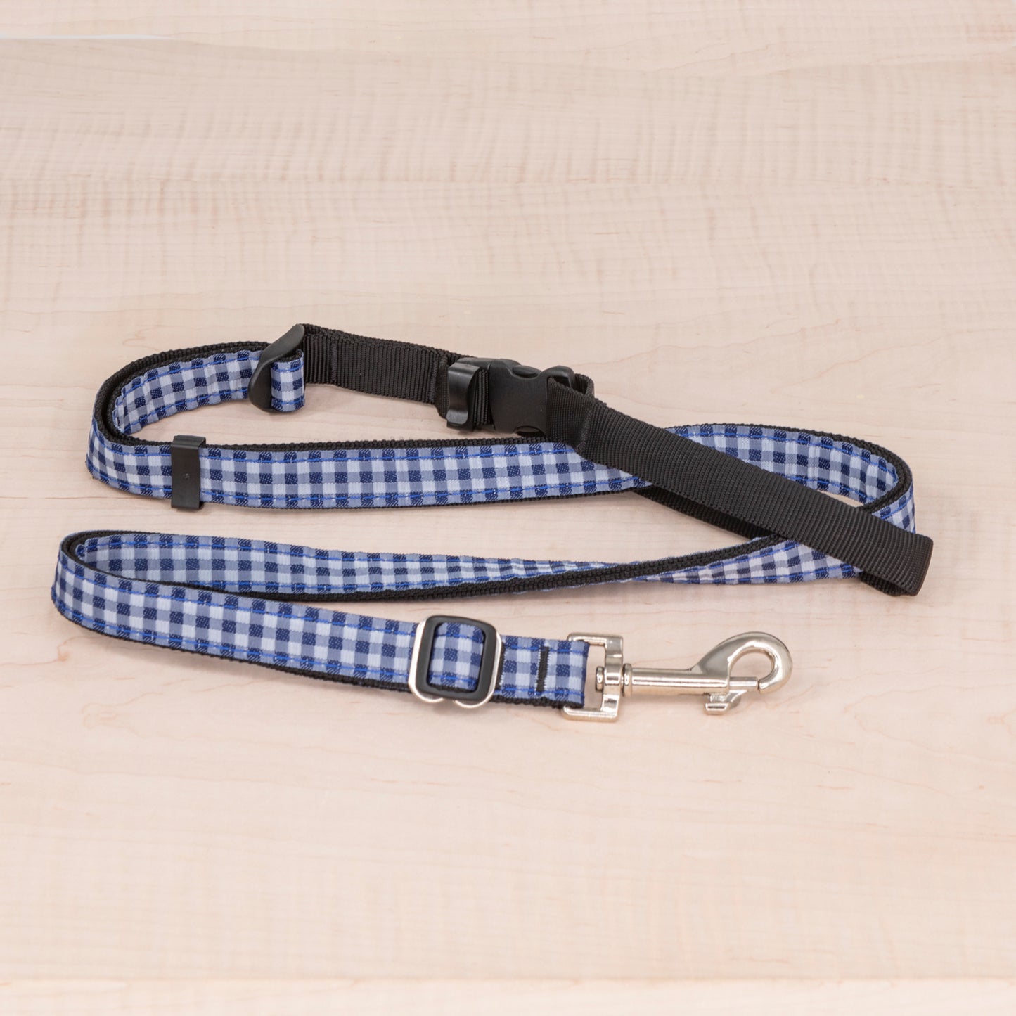 Sports Doggie Leash -  Blue Check