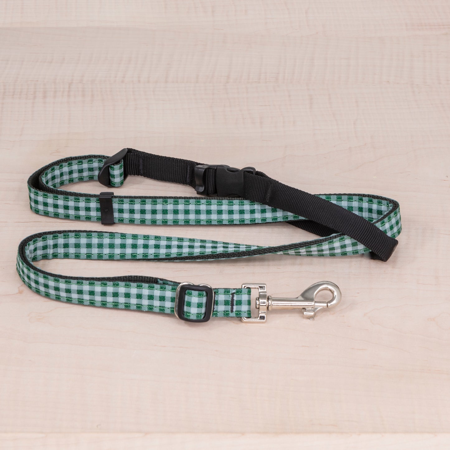 Sports Doggie Leash -  Green Check